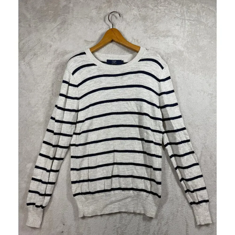 Lot of 3 Mens Size Small LS Sweaters (J.Crew Banana Republic Alcott) Cotton